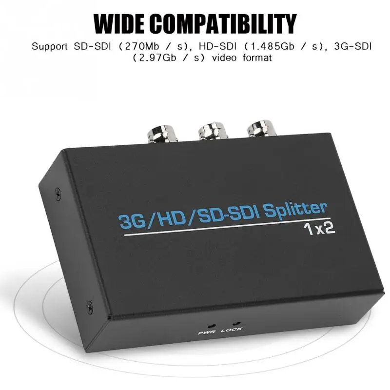 1X2 3g Hd Sd-Sdi видео сплиттер комбо коробка Bnc 1 в 2 Out дистрибьютор 1920x1080P для Hdtv(ЕС вилка