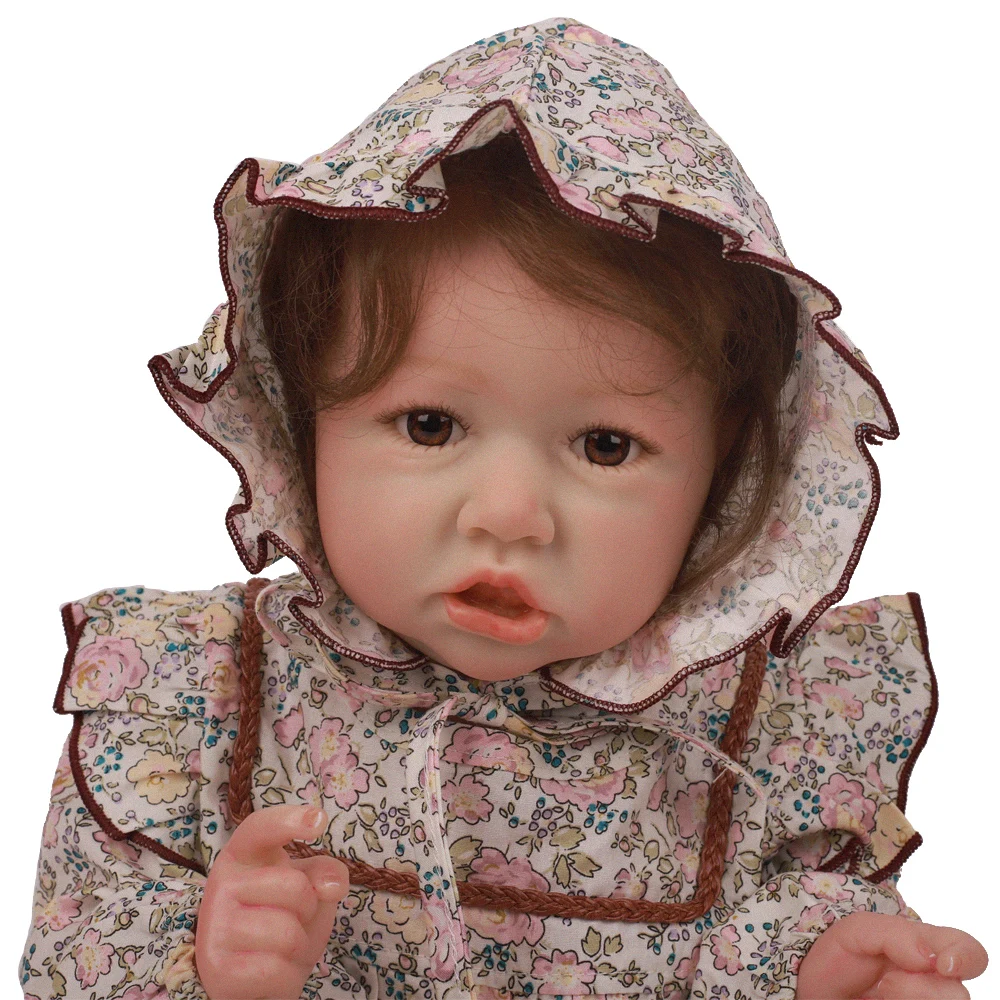 2" 50 см прекрасная мода Bebe Reborn Baby Doll полное тело мягкий винил тело Силиконовое тело Реалистичная кукла ребенок день рождения подарки на Рождество