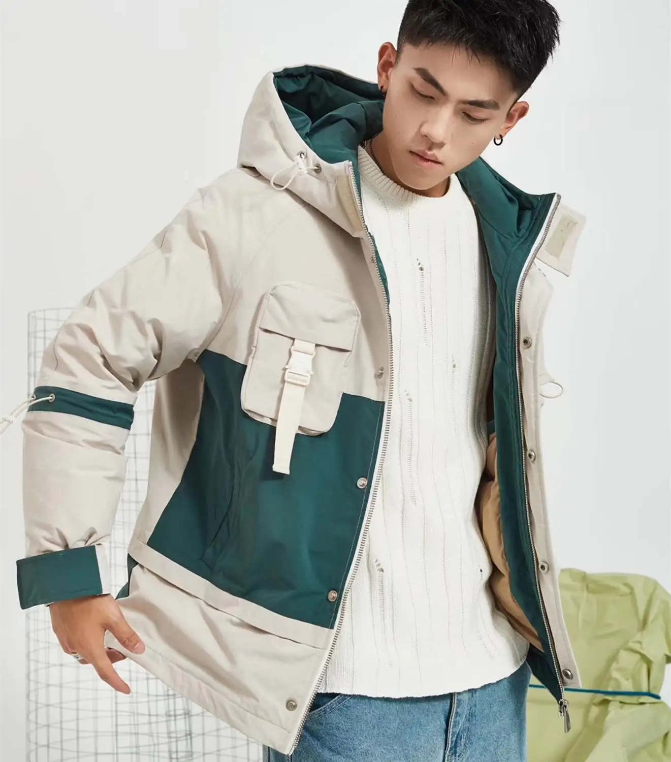 

90% Duck Down Jacket Men Thick Warm Parka Casual Hooded Winter Men's Coats Windproof Windbreakers S-3XL