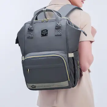 

Baby Diaper Backback Large Capacity Mummy Nappy Bag Multifunctional Casual Travel Daypack USB Charging Port Changing Pad Bags