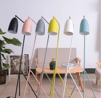 

Modern American iron painted E27 LED adjustable floor lamp 110V 220V floor light for living room bedside study room hotel room