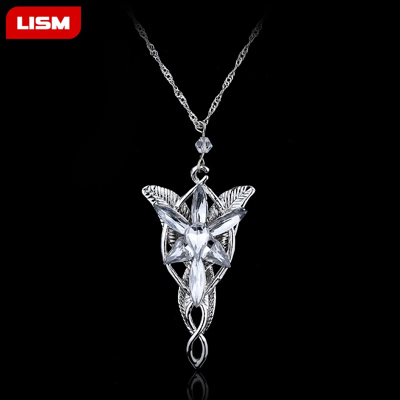 Модное ожерелье Arwen Evenstar принцесса эльфов кристалл серебряный цвет кубический