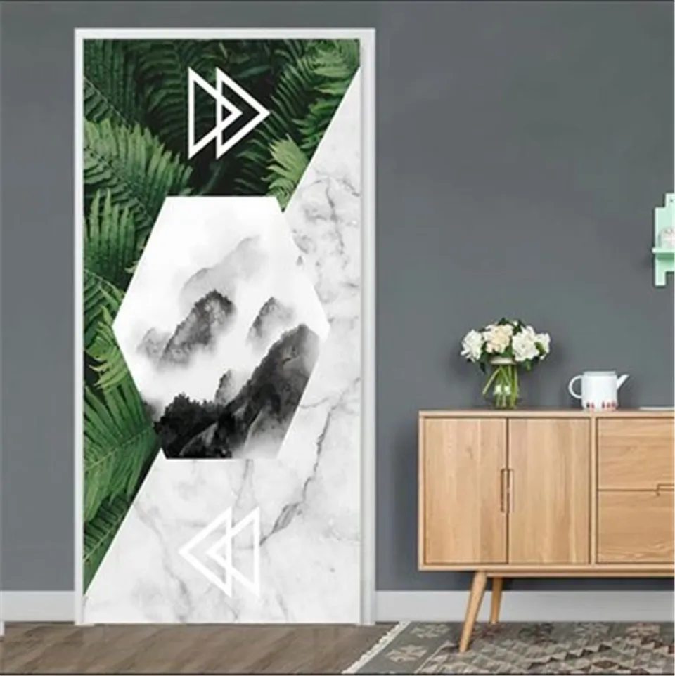 Супер герой наклейки на дверь для детской комнаты спальни DIY самоклеящиеся обои для дверей художественный домашний декор плакат 95x215 см/размер на заказ