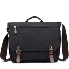 Ретро холщовая многофункциональная сумка-мессенджер на плечо, однотонные портфели, чемодан с карманом для карт для мужчин и женщин, уличная офисная сумка XA288ZC