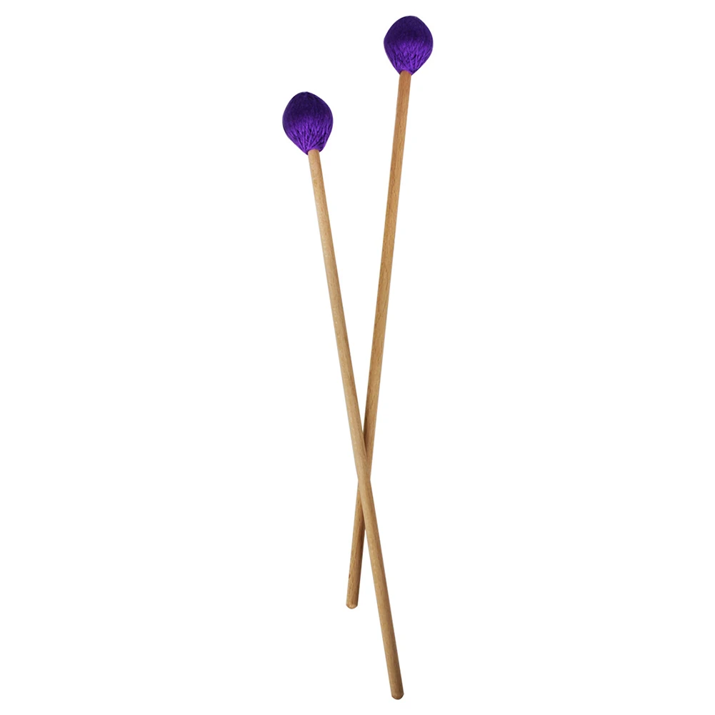 Purple 2 Производительность практичный из дерева ручка инструмент Аксессуары ксилофон пианино любительский прочный музыкальный Marimba палочки молоток длинный - Цвет: Purple 2