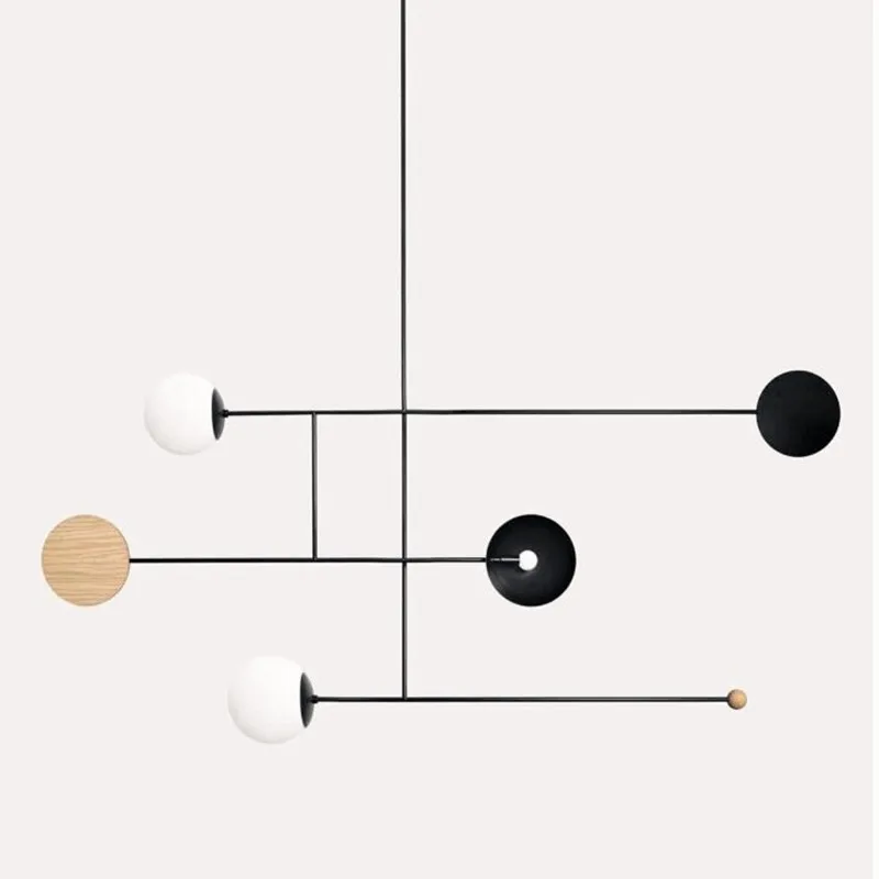 

Postmodern Minimalist Dining Table LED Pendant Lamp Creative Art Deco Parlor Hall Coffee Shop Suspension Lighting Fixtures