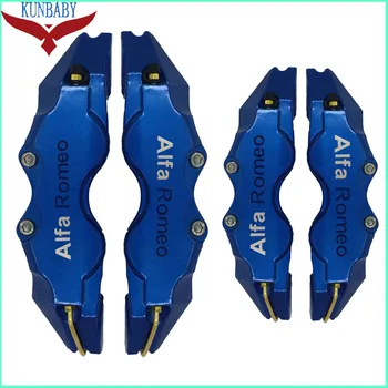 

KUNBABY Blue Brake Caliper Cover Model 3 Alfa Romeo Logo Car Styling Decoration For Alfa Romeo With Wheel 15''16''17''18''19''