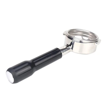 

Stainless Steel Espresso Coffee Machine Handle 5XMM Bottomless Filter Holder Bottomless C