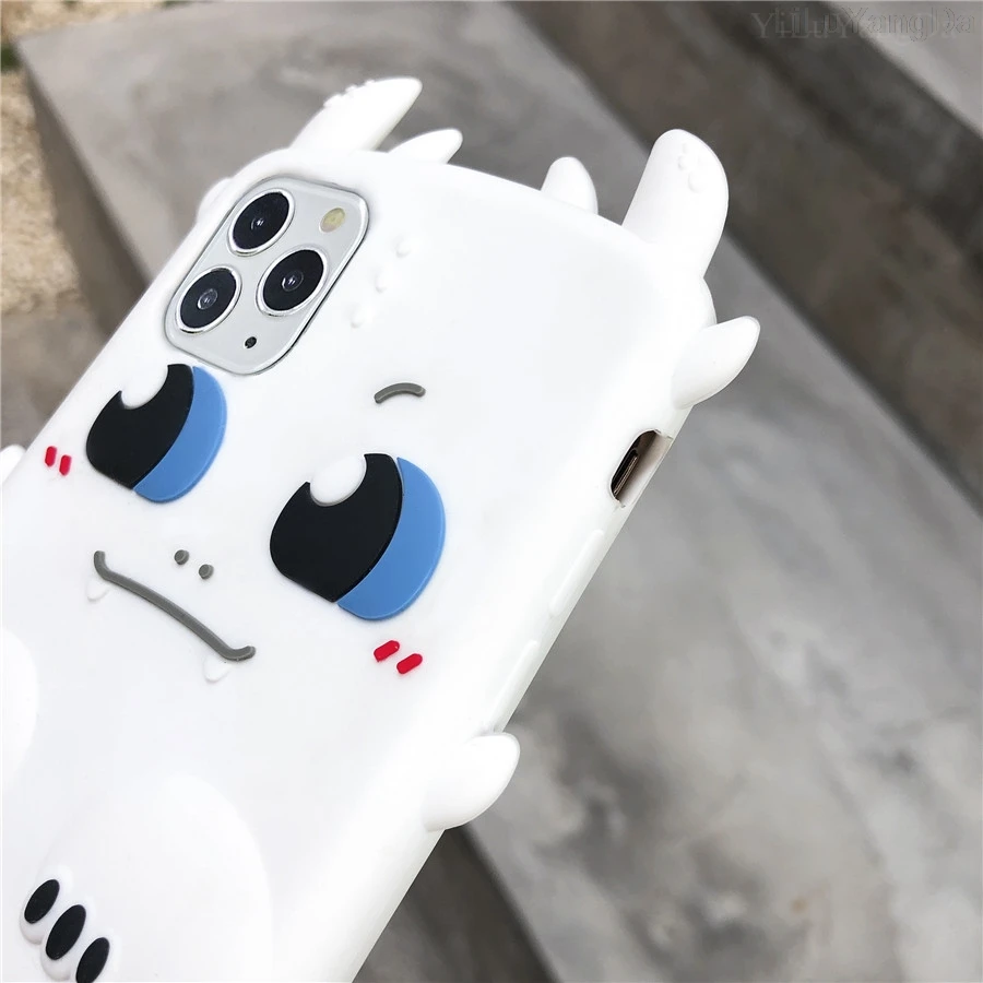 Cartoon 3D Toothless Dragon Phone Case For iPhone 6 6s 7 8 Plus X XR XS 11 Pro Max iPhone SE (2020) Soft Silicone Cover Coque Cartoon 3D Toothless Dragon Phone Case For iPhone 6 6s 7 8 Plus X XR XS 11 Pro Max iPhone SE (2020) Soft Silicone Cover Coque
