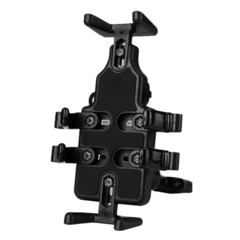 Universal Black Motorcycle USB Charger Mobile Phone Holder Stand Bracket Navigation | Автомобили и мотоциклы