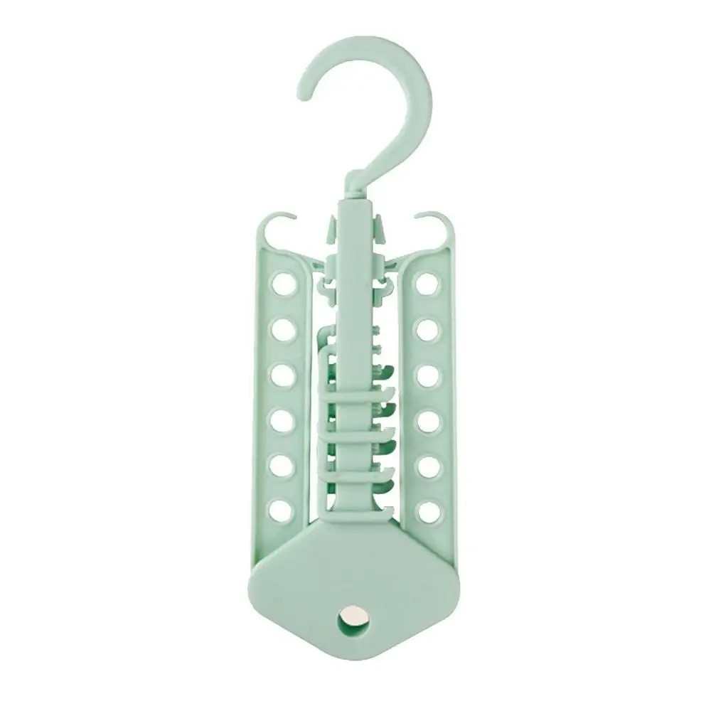 Magic Magic Multi-Function Variety Hanger Retractable Folding Household Hook Wardrobe Space Expert Clothes - Цвет: Армейский зеленый
