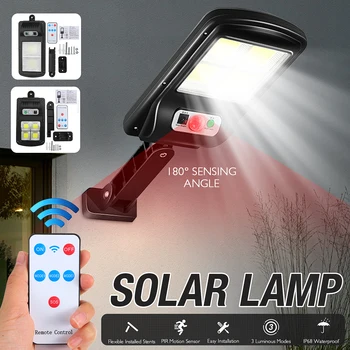 

COB Solar Wall Lamp Human Induction Light 10000LM Illumination For Outdoors Courtyard Garden Solar Lamps Outdoor Lighting