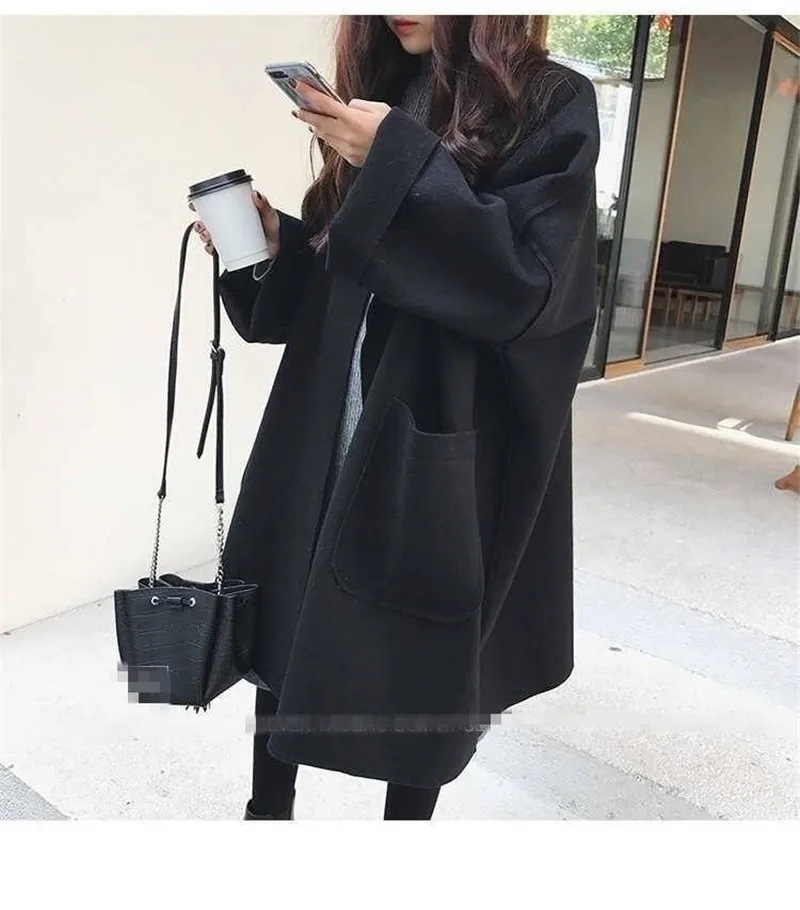 Весенняя женская куртка ветровка пальто однотонный Harajuku Свободный кардиган-пончо повседневное базовое пальто оверсайз тонкая Корейская куртка женская