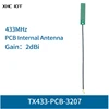 10pcs/lot 433MHz Omnidirectional 4G Antenna PCB Antenna 50ohm FPC 2.0dBi IPX Omnidirectional 2dbi XHCIOT TX433-PCB-3207