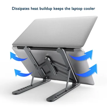 

7 Adjustable Height Foldable Laptop Stand for iPad MacBook PC Computer Tablet Portable Cooling Holder Simple Style