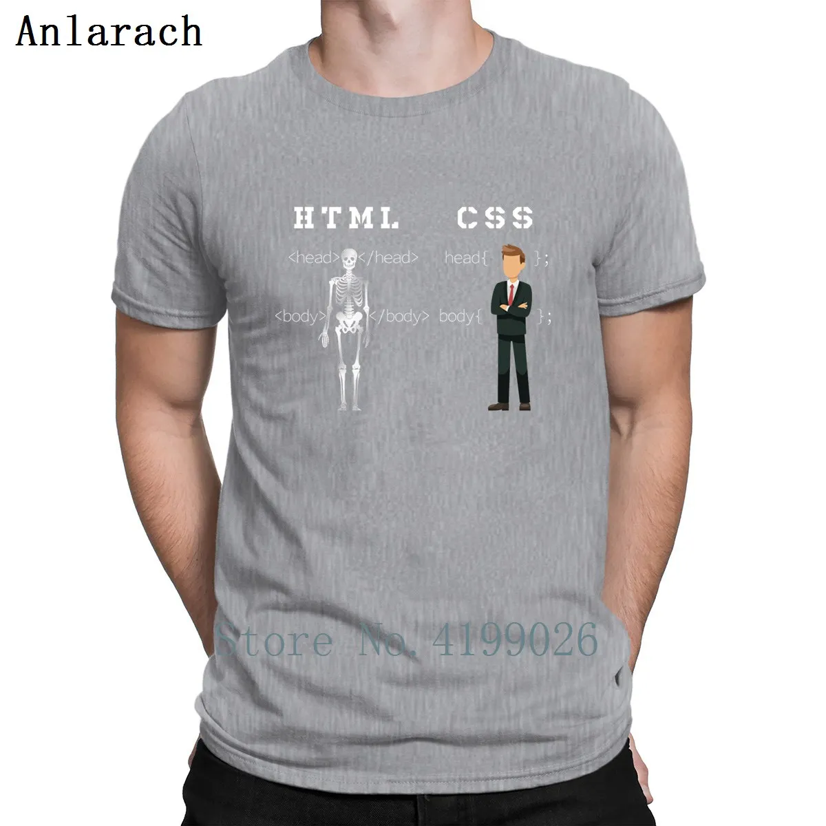 Programmer Computer Geek T Shirt Pictures Cotton Summer Design Round Collar Interesting Pattern Building Shirt - Цвет: Gray