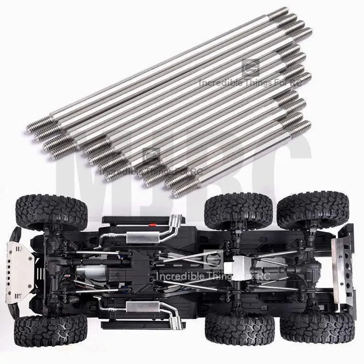 12 шт. рычаг для гусеничного автомобиля из нержавеющей стали 1/10 Rc Traxxas 6x6 Trx6 G63 |