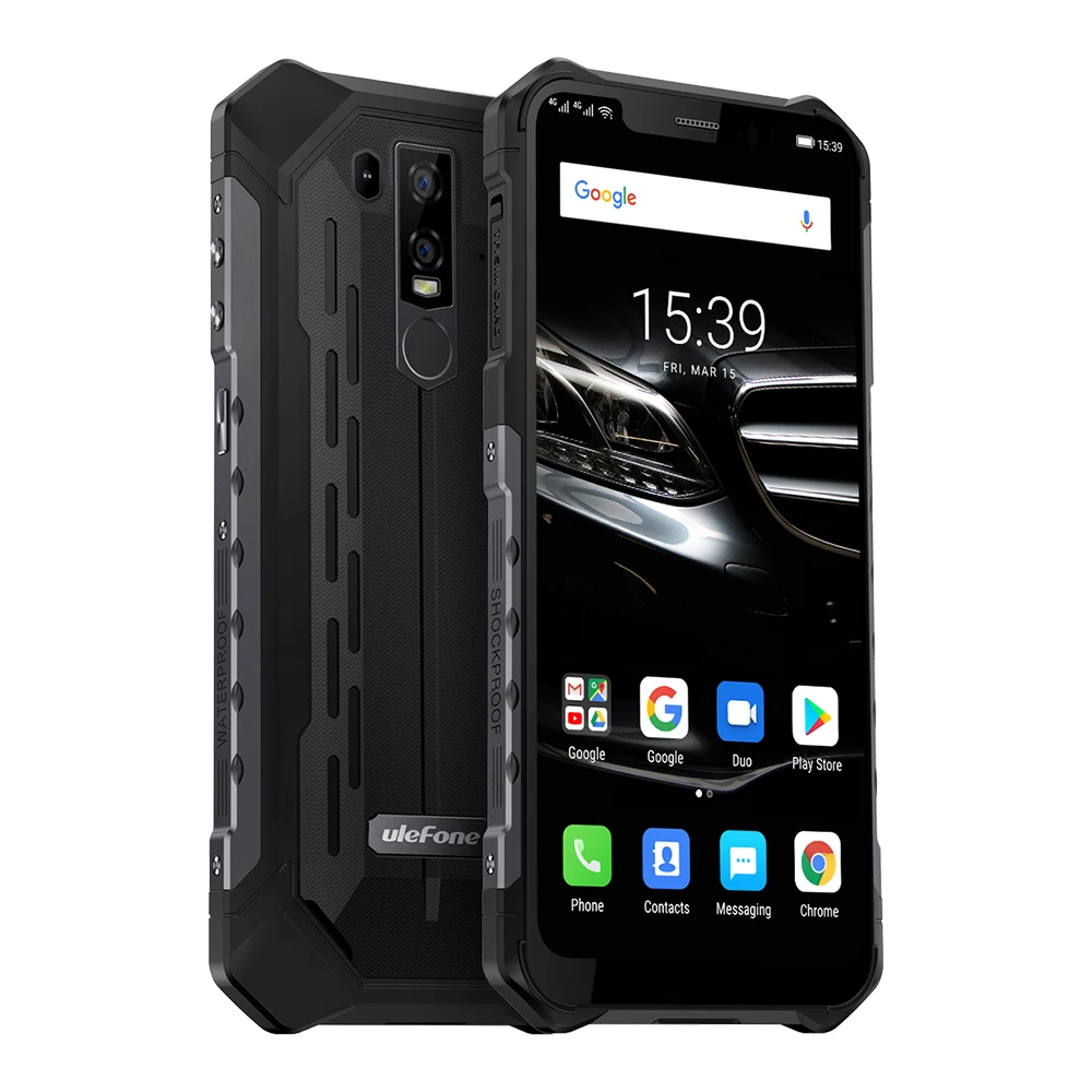  Ulefone Armor 6E IP68 Waterproof Rugged Smartphone Helio P70 Otca-core Android 9.0 NFC 4GB+64GB Wir