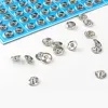 Metal Snap Buttons Black Silver  Fasteners Press Button 8/10/12/14/16mm Iron Stud Plating Round Button Garment Sewing Accessorie 5