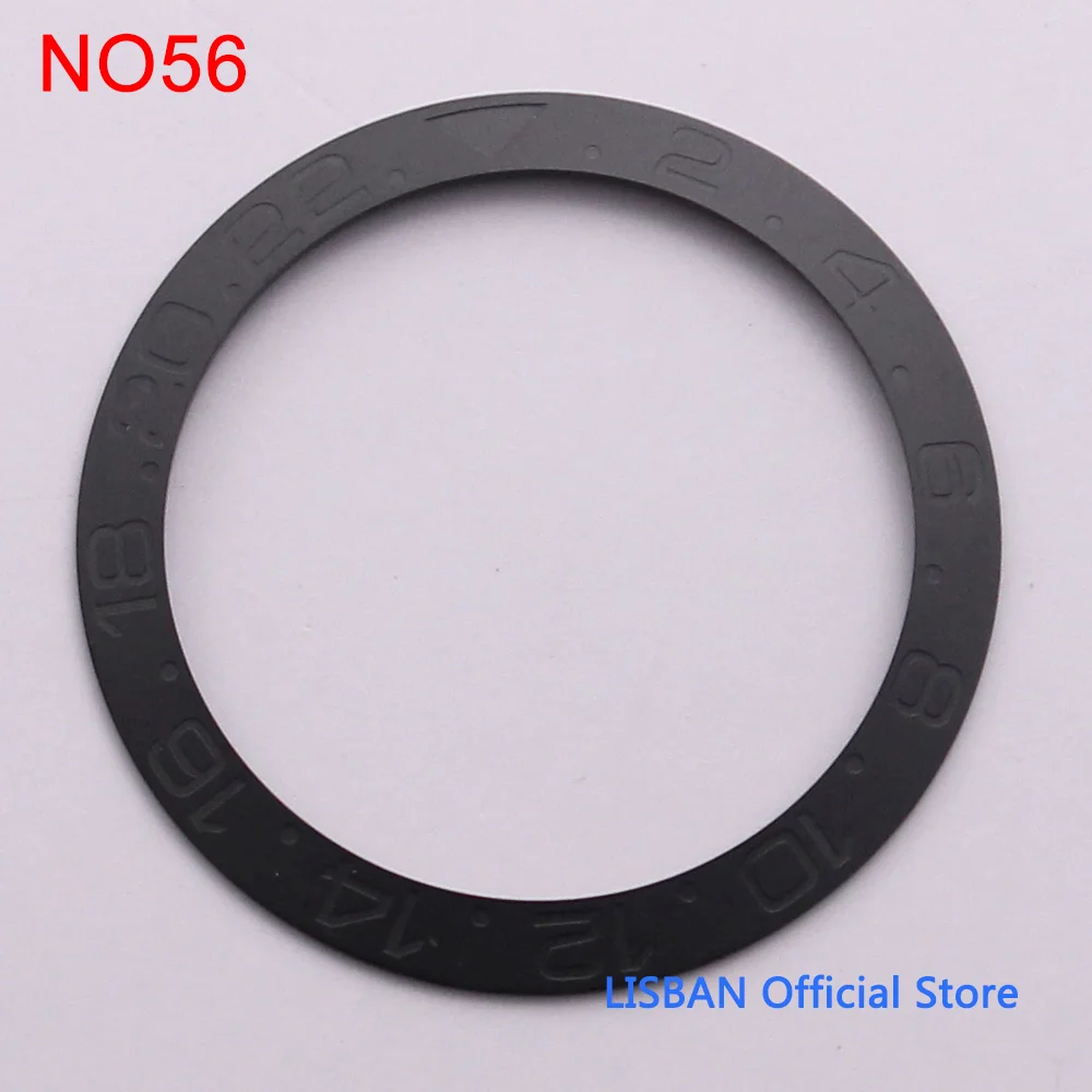 Premium Ceramic Bezel Insert for Watch Cases - 38mm Outer Diameter