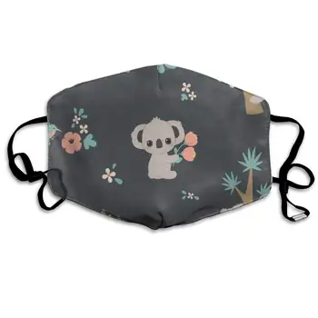

Koala Laying On Branch Personalized Dust Mouth Mask Reusable Anti-Dust Face Mask Adjustable Earloop Skin Protection