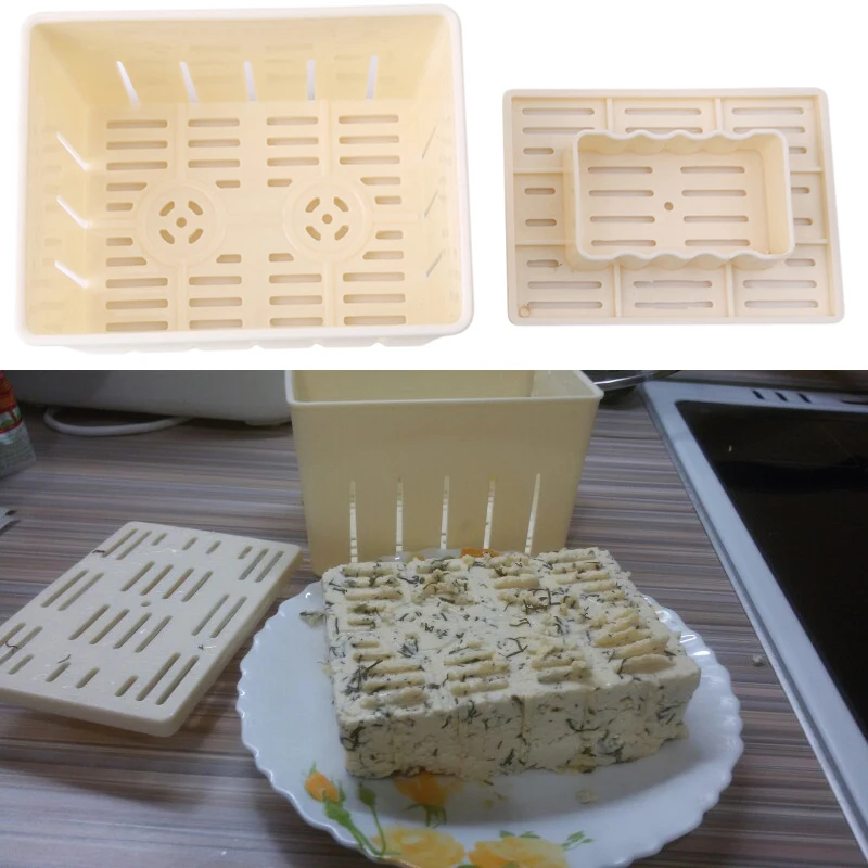 DIY пластик тофу пресс-форма для домашнего тофу плесень соевый творог тофу изготовление формы кухонные инструменты для приготовления пищи набор