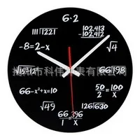 Модные креативные математические формулы бесшумные настенные часы Polytechnic Equation настенные часы Library спальня часы