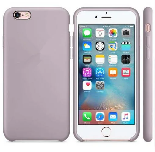 Lavender Роскошный силиконовый чехол для телефона для iphone 7 8 Plus для Apple, чехол для iphone 6 6S Plus X XS MAX XR 7 8, без логотипа, чехол s Capa - Цвет: Lavender