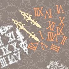 Ретро часы с римскими цифрами металлические режущие штампы для