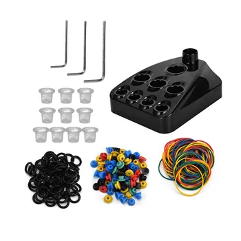 

Tattoo Machine Rubber Bands Pigment Cup with Pin Cushion Tattoo Symbol Coil Permanent Supplies Kit Replacement Accessories Set