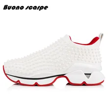 Модная брендовая обувь на плоской подошве из натуральной кожи с металлическими заклепками и шипами; женские трендовые кроссовки; женская повседневная обувь; трендовая парусиновая обувь на платформе