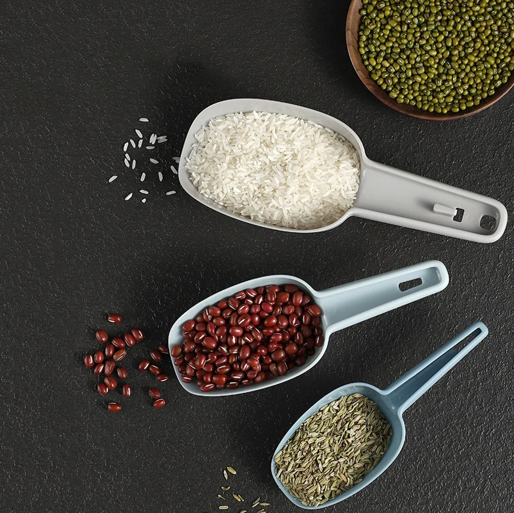 3 пластиковый совок для льда, буфет, конфета, лопатка для кухни, орех, корм для домашних животных, мука, совок
