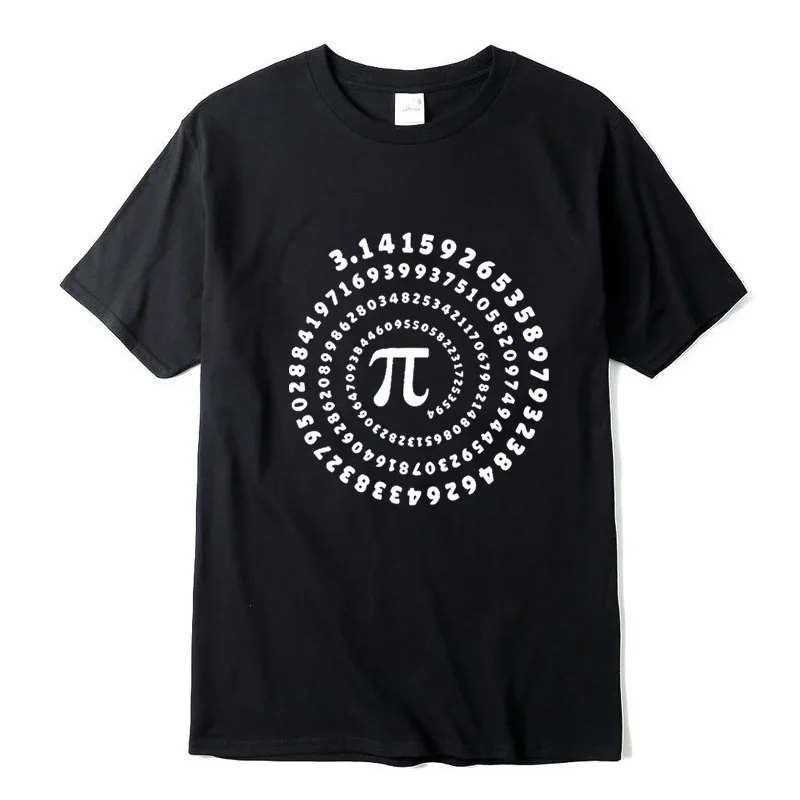 Men's T-shirt 100% cotton short sleeve Mathematical geometry printed men Tshirt  o-neck street style cool funny loose T-shirt