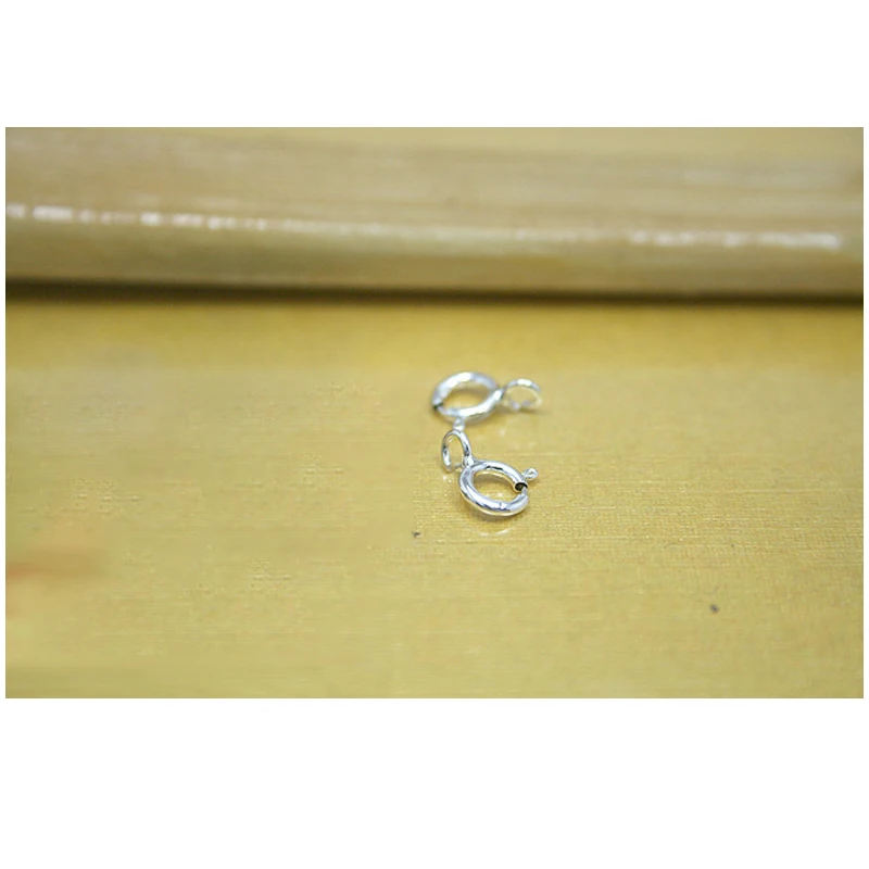 

Jewelry Accessories Handmade DIY Material 10PCS Spring Clasp Necklace Bracelet Clasp 5mm Round Clasp