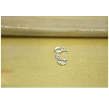 

Jewelry Accessories Handmade DIY Material 10PCS Spring Clasp Necklace Bracelet Clasp 5mm Round Clasp