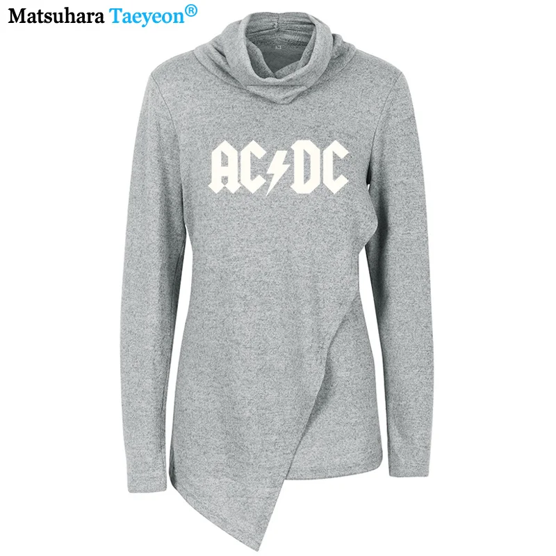 4 AC/DC тяжелая металлическая рок-группа женская футболка с длинными рукавами футболки acdc принт Повседневная футболка хип-хоп короткий рукав хлопковый топ - Цвет: 4