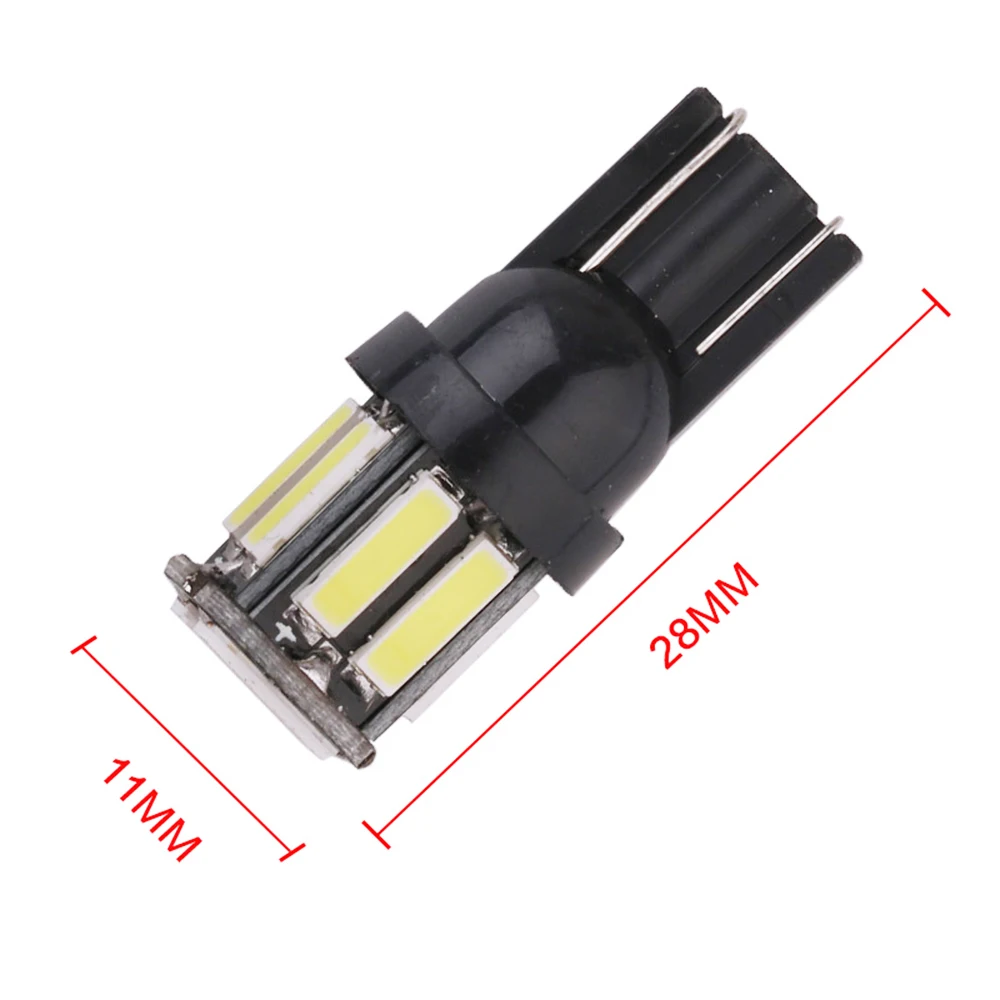 4 шт. W5W 10-7020 SMD автомобильный T10 светодиодный 194 168 Клин Замена заднего прибора панель лампы лампочки габаритные огни