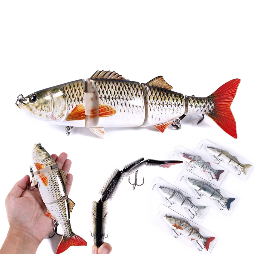 

24cm140g Sinking Wobblers Fishing Lure Wobbler Parts Relax Multi Jointed Sea Swimbait 4Segment Hard Bait Bass Pike Lure Bass