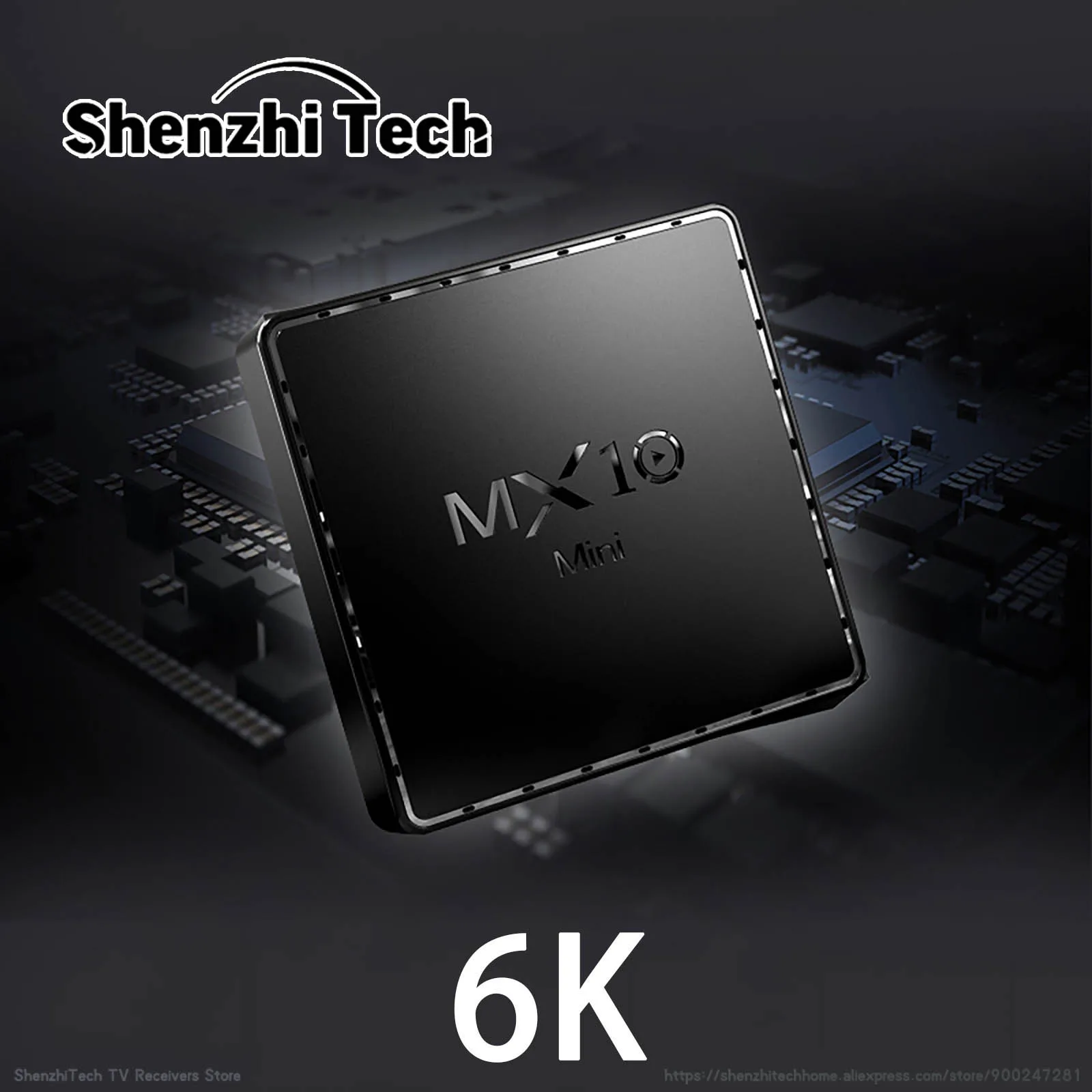 ТВ-приставка MX10 Mini H616 6K на Android 10 с четырехъядерным процессором 4 Гб ОЗУ 64 ПЗУ Wi-Fi