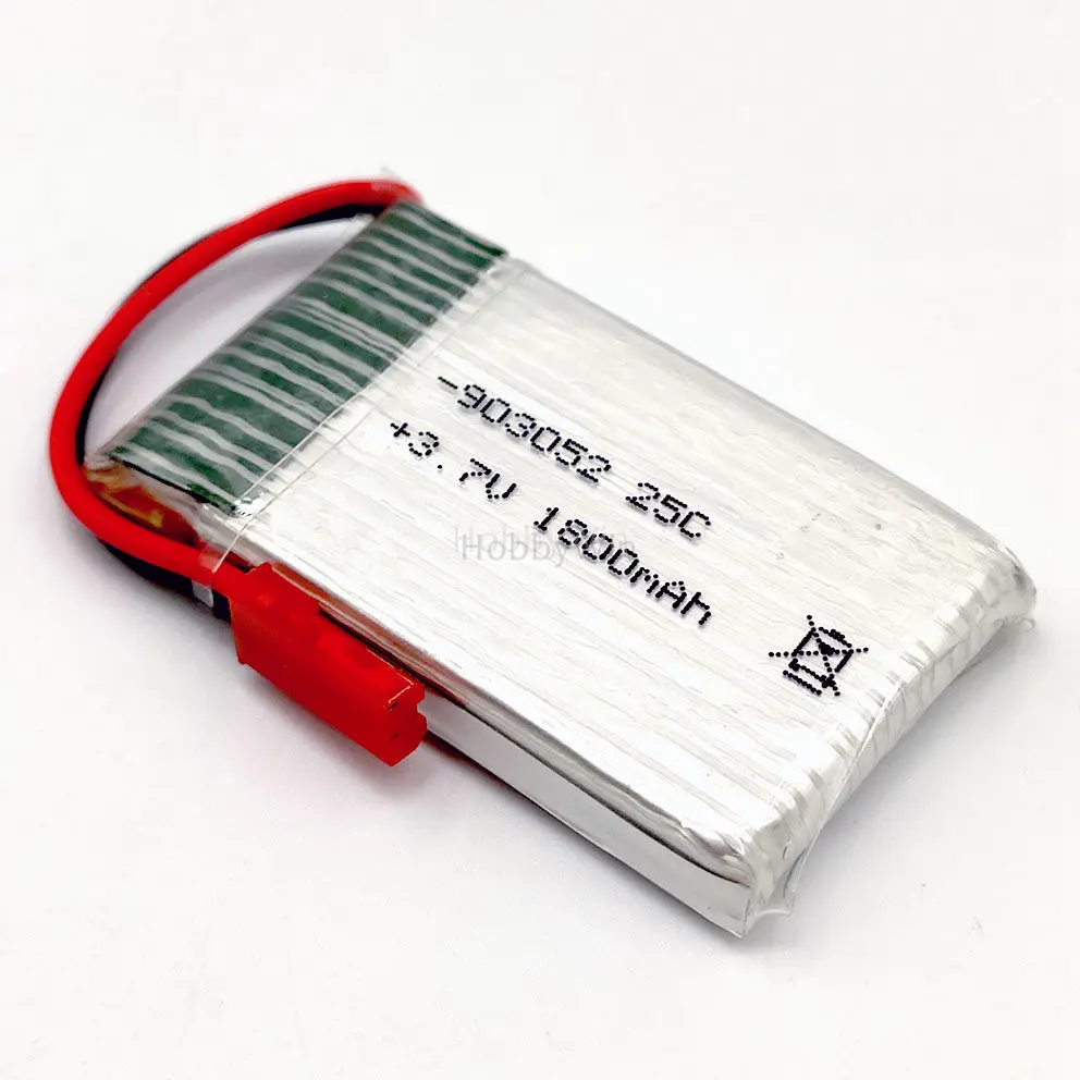 

3.7V 1S 1800mAh 25C LiPO Battery JST plug for RC Model Airplane FPV Drone