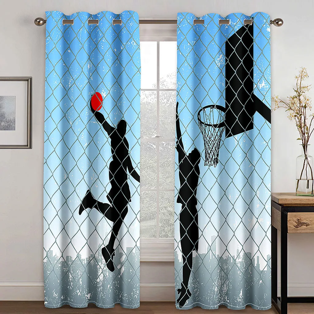 Баскетбольная футбольная Спортивная занавеска С 3D принтом водонепроницаемая