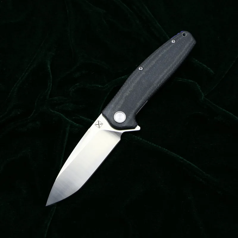black LOVOCOO YX751 складной нож 14C28N лезвие МИКАРТА стальная ручка Кемпинг Охота Открытый Рыбалка Карманные Фруктовые Ножи EDC инструменты - Color: black