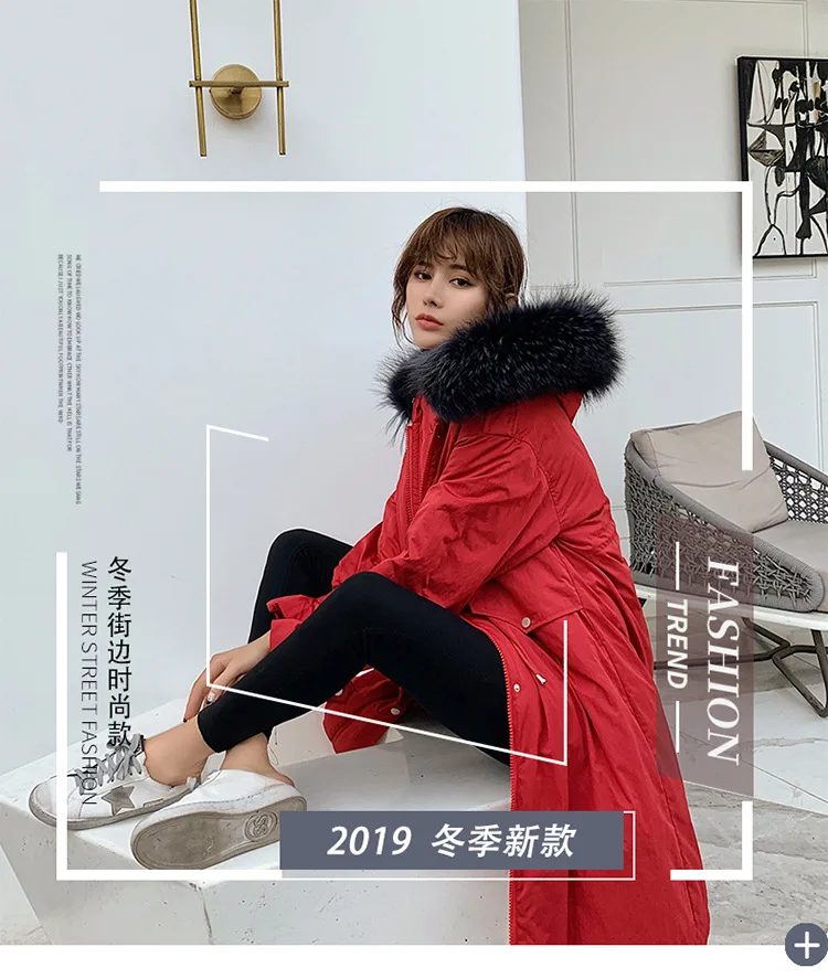 Winter jacket women Overcoming Long-style Warm Coat Knee-Crossing Korean Edition Thicker, Loose and Slender Down Cotton Clothe