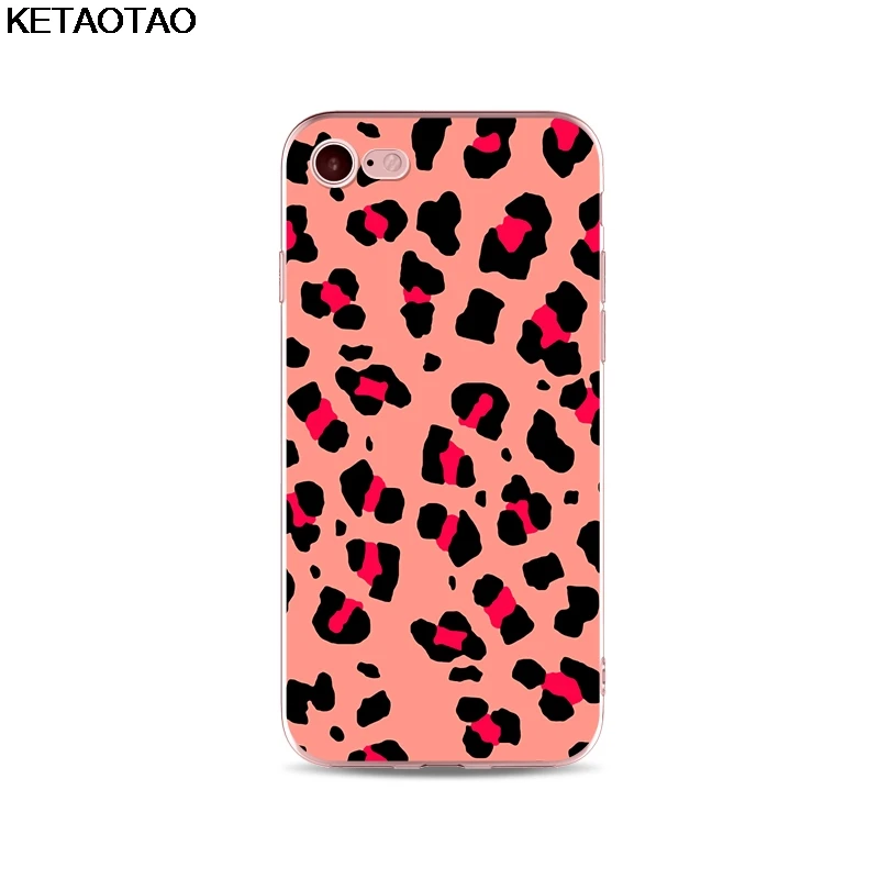 Синий KETAOTAO роскошный леопардовый чехол для телефона s для iPhone 4S 5C 5S 6 6S 7 8 Plus XR XS Max чехол кристально чистый мягкий TPU чехол s - Цвет: Синий