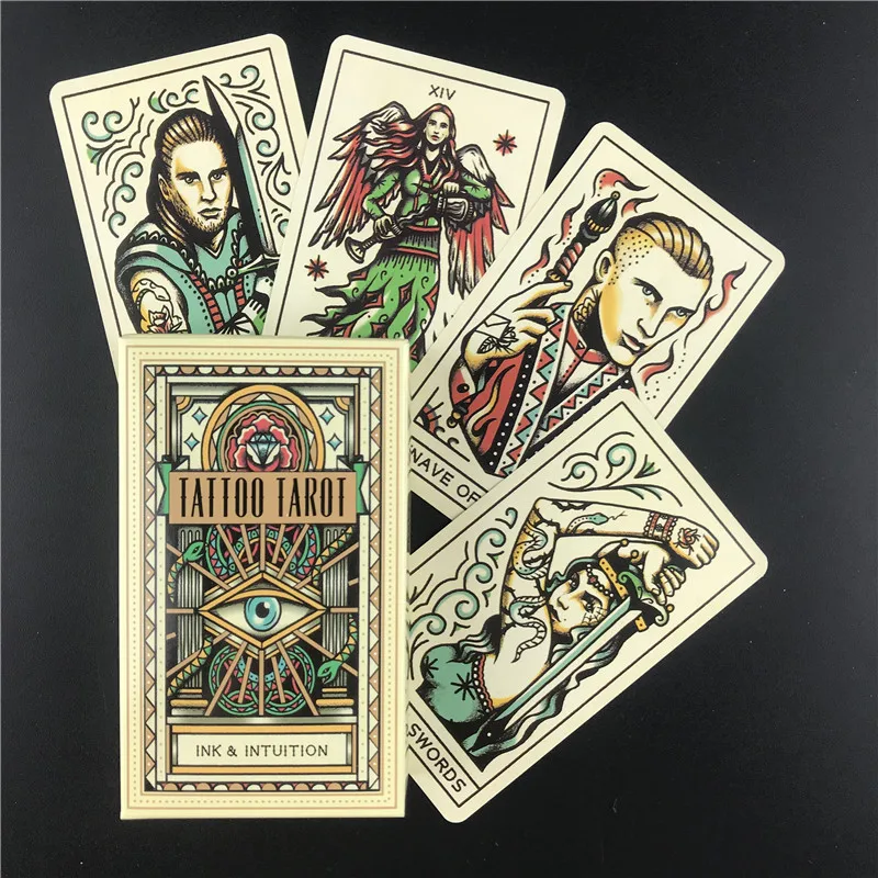 Тату карты Таро полная английская настольная игра колода карт вечерние Семейные