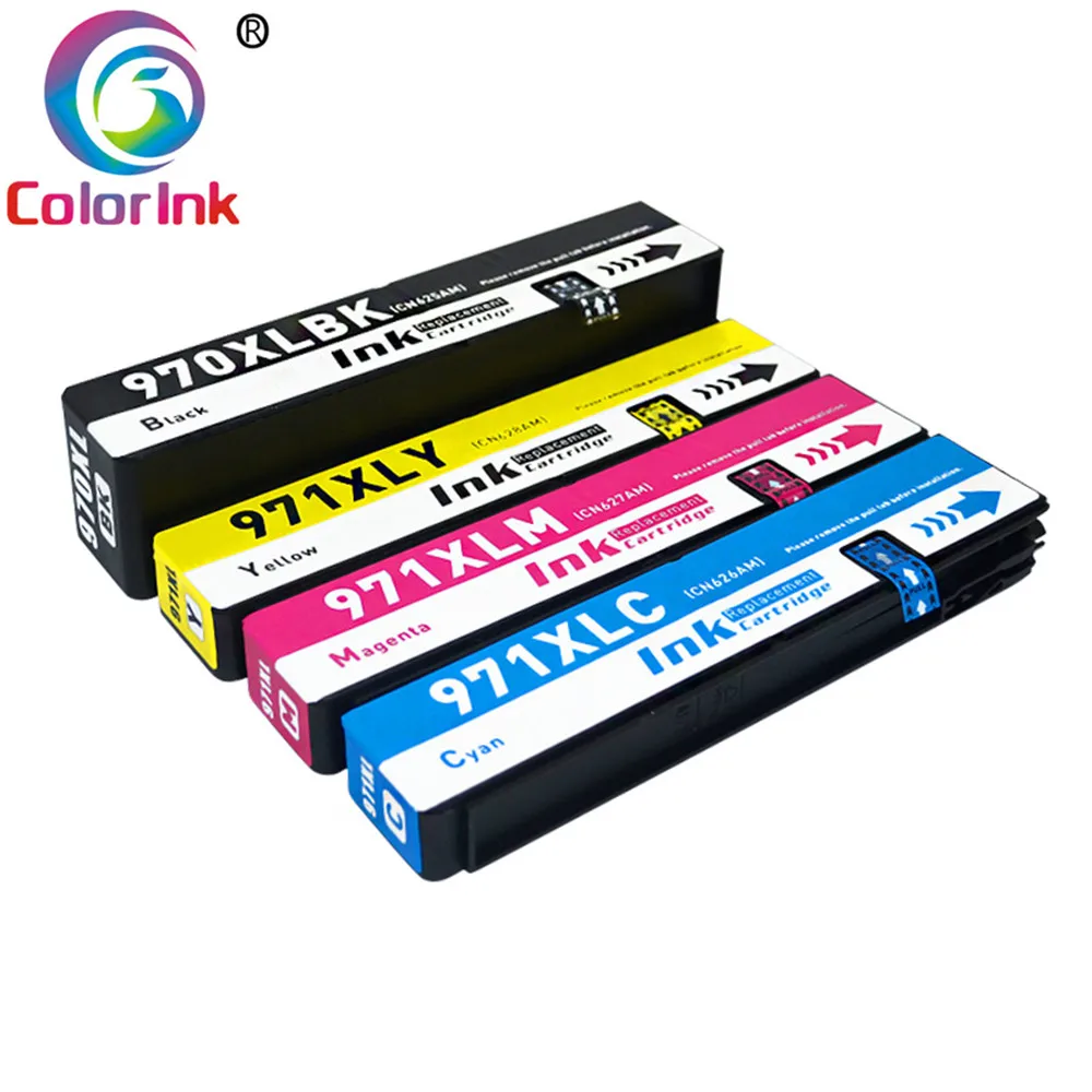 

ColorInk for HP 970 971 970xl 971xl HP970 Ink Cartridge For HP Officejet Pro X451dn X451dw X551dw X476dn X476dw X576dw printer