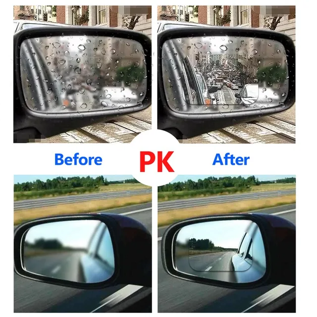 Фото 8 pcs car rear mirror protective fog window clear rainproof цена