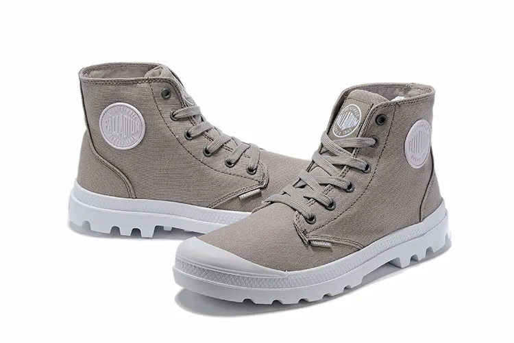 PALLADIUM/мужские ботильоны из спилка; армейские модные ботинки; нескользящая резиновая подошва в ковбойском стиле; Повседневная Удобная высокая обувь флэтс; Размеры 35-45