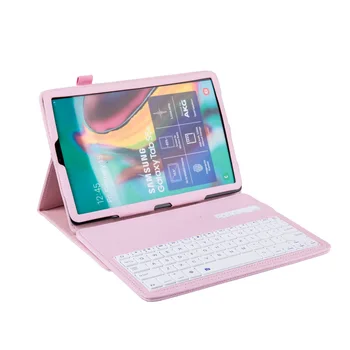 

Suitable for SAMSUNG T720 Tablet PC Bluetooth Keyboard T725 Wireless Keyboard Leather Sheath-Split Protective Case
