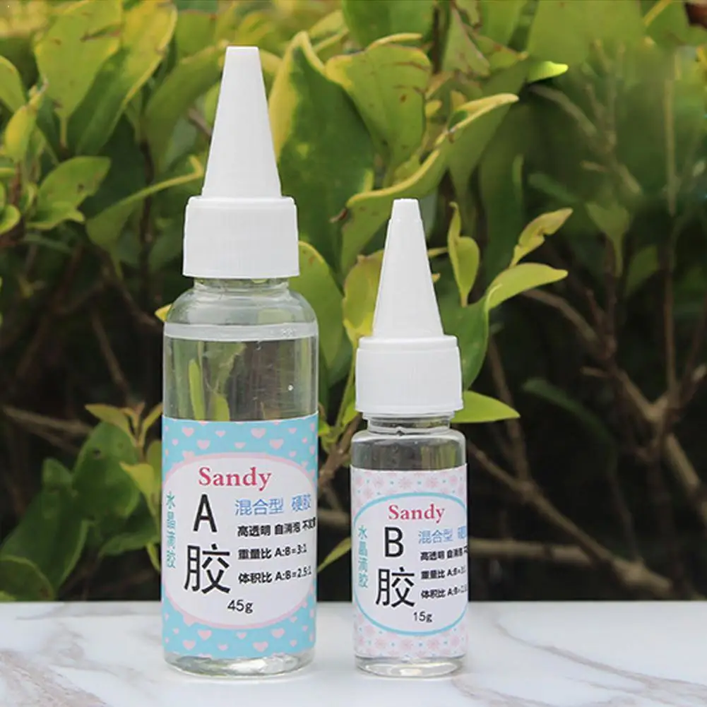 AB Кристальный ультра прозрачный клей из эпоксидной смолы для ювелирных изделий